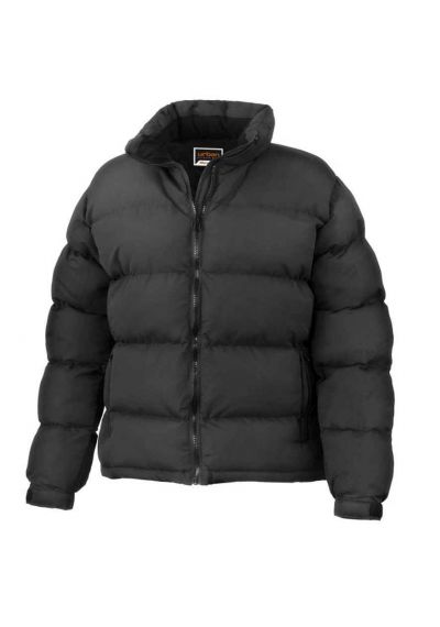 WOMEN'S BLACK PUFFER COAT Main Image